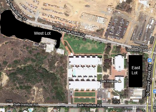 Salk Parking Lot Map